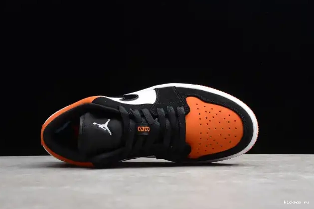 Rep Kickmax Jordan Low 553558-128 Air 1 Backboard Shattered 0513